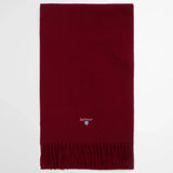 Barbour Lambswool Scarf in Biking Red