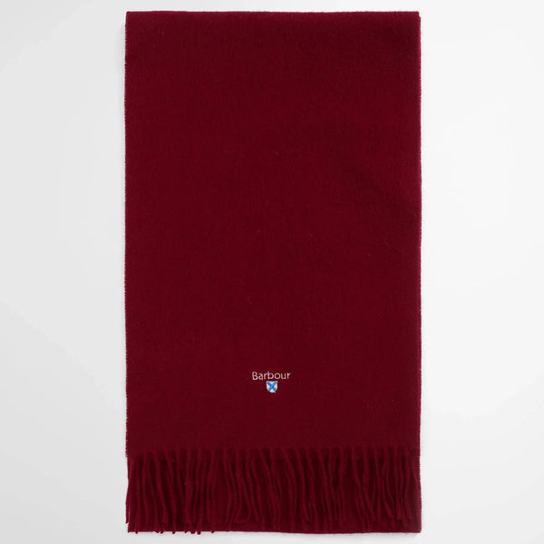 Barbour Lambswool Scarf in Biking Red