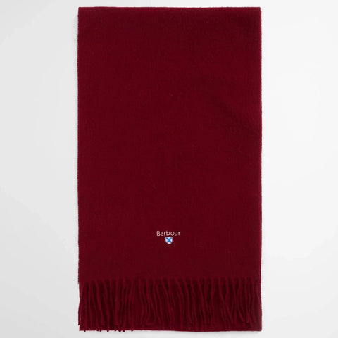 Barbour Lambswool Scarf in Biking Red