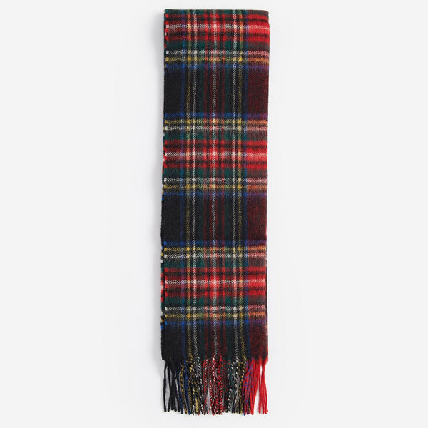 Barbour New Check Scarf in Black Stewart