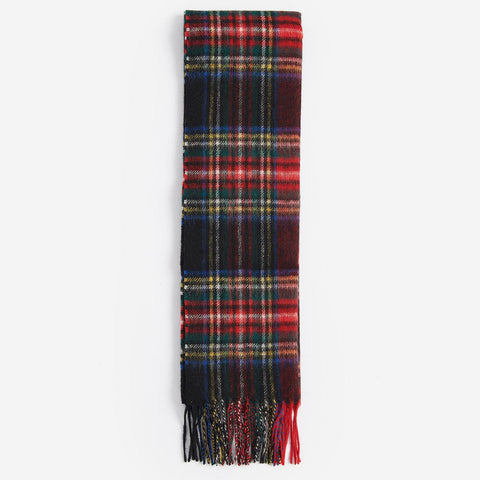 Barbour New Check Scarf in Black Stewart