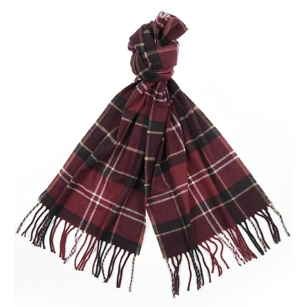 Barbour Galingate Tartan Scarf in Winter Red