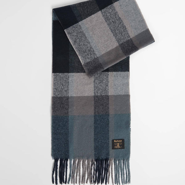 Barbour Westerdale Scarf in Dark Slate/Smoke