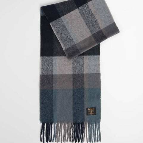 Barbour Westerdale Scarf in Dark Slate/Smoke