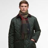 Barbour Westerdale Scarf in Olive/Fired Brick Check