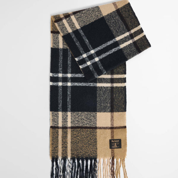 Barbour Yorklane Scarf in Birchwood Dress Tartan