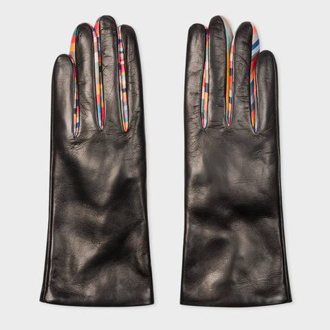 Paul Smith Women's Concertina Swirl Print Glove in Black