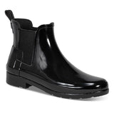 Hunter Women's Refined Chelsea Gloss Boot in Black