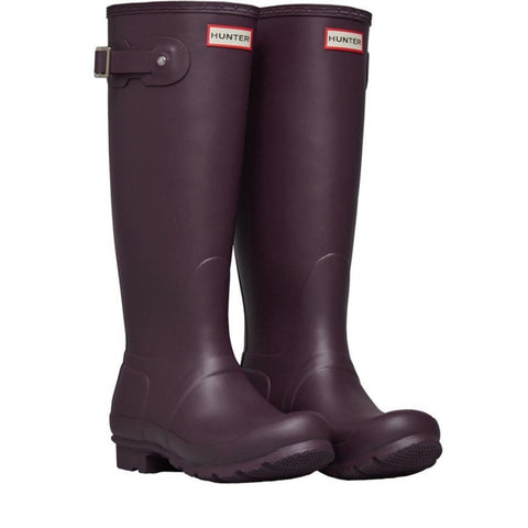 Hunter Women's Original Tall Wellington Boots in Black Grape