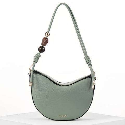 Luella Grey Cora Saddle Crossbody in Green Spearmint