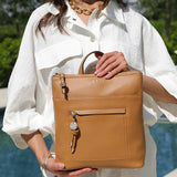 Luella Grey Ella Small Casual Backpack in Camel