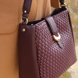 Luella Grey Flora Weave Hobo in Cherry