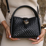 Luella Grey Maggie Weave Tote in Black