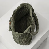 Luella Grey Saskia Large Woven Tote in Khaki