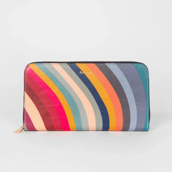 Paul Smith - Women's Swirl Print Large Zip-Around Purse