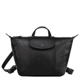 Longchamp - Le Pliage Cuir Backpack in Black