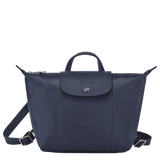 Longchamp - Le Pliage Cuir Backpack in Navy