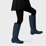 Hunter Women's Original Tall Back Adjustable Wellington Boots in Navy