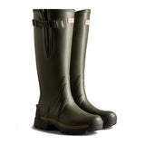 Hunter Women's Balmoral Adjustable 3mm Neoprene Wellington Boots in Dark Olive