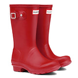 Hunter Original Kids Wellington Boots in Military Red