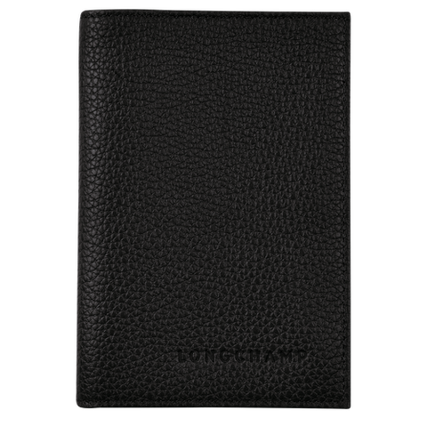 Longchamp - Passport Cover in Black
