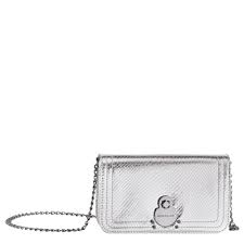 Longchamp - Le Cavalcade Wallet with Chain in Silver