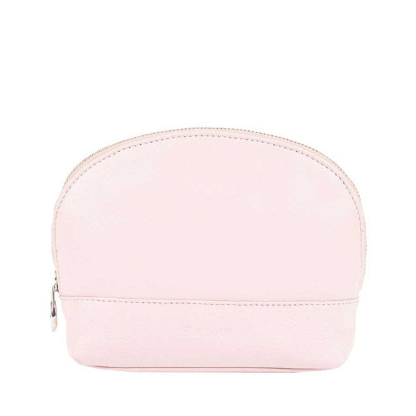 Barbour Leather Makeup Bag in Pink