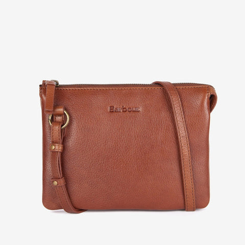 Barbour - Lochy Leather Crossbody Bag in Brown