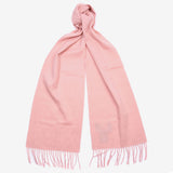 Barbour Lambswool Woven Scarf in Blush Pink