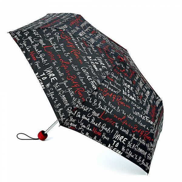 Lulu Guinness by Fulton Superslim-2 Sayings Umbrella