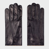Paul Smith - Men's Gloves With 'Signature Stripe' Piping in Navy