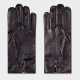 Paul Smith - Men's Gloves With 'Signature Stripe' Piping in Navy
