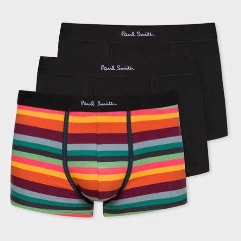 Paul Smith - Men's Mixed Boxer Briefs Three Pack in Black and Multi Colour