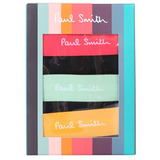 Paul Smith - Men's Classic Boxer Three Pack Briefs With Colour Bands in Black