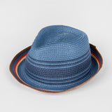 Paul Smith - Men's Trilby Braided Hat in Navy