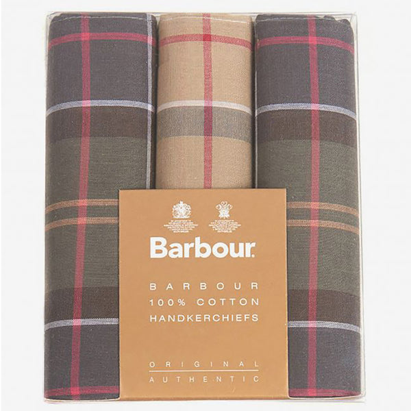 Barbour - Handkerchief Gift Box Set in Tartan Assortment 1