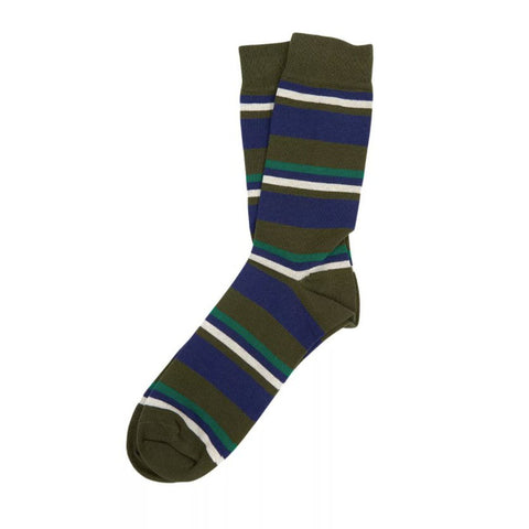 Barbour - Men's Thurland Socks in Green/Navy