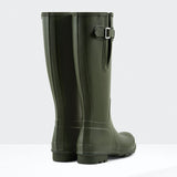 Hunter Men's Original Tall Side Adjustable Wellington Boots in Dark Olive