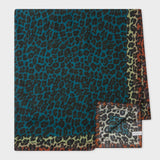 Paul Smith - Women's Leopard Print Scarf in Teal