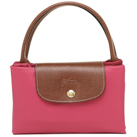Longchamp - Le Pliage Top Handle M Bag in Pink