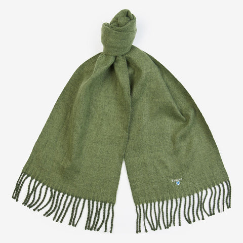 Barbour Two Tone Shiel Scarf in Olive