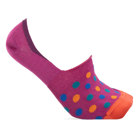 Paul Smith - Women's No-Show Spot Socks in Fuchsia