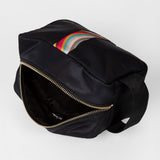 Paul Smith - Wash Bag With Swirl Grosgrain Trim in Black