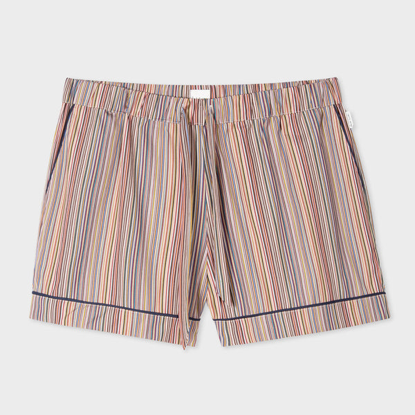 Paul Smith - Women's Signature Stripe Cotton Pyjama Shorts