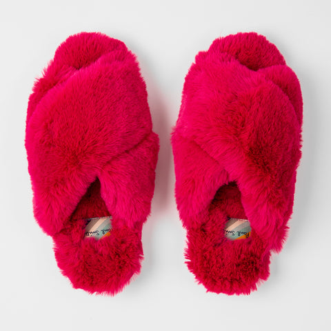 Paul Smith - Women's Faux Fur Slippers in Fuchsia