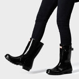 Hunter Women's Original Short Wellington Boots in Black Gloss