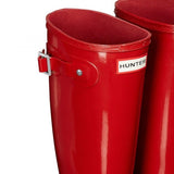 Hunter Women's Original Tall Gloss Wellington Boots in Red