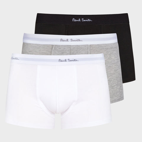 Paul Smith - Men's Classic Boxer Briefs Three Pack in Black, White and Grey