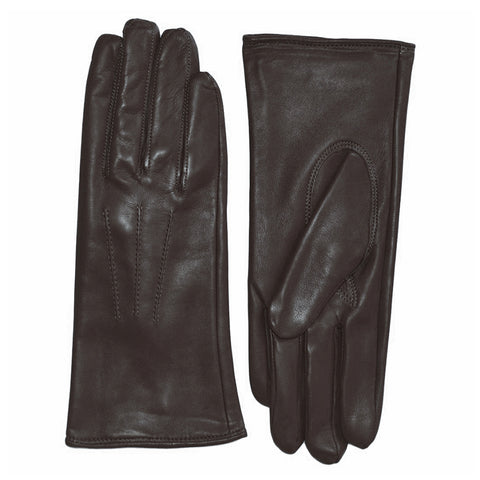 Pittards Ladies Nappa Leather 3 Point Gloves in Manchu Brown