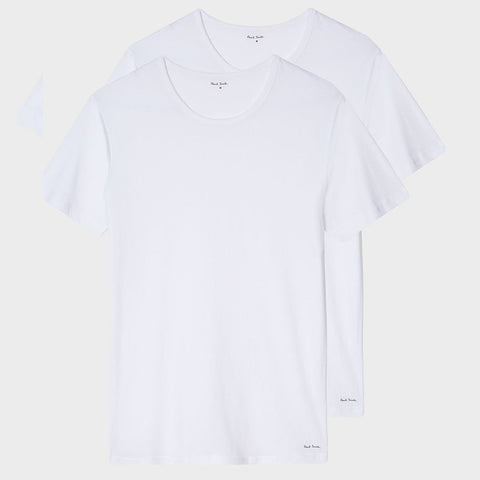 Paul Smith - Men's Crew Neck Short-Sleeve T-Shirt Two Pack in White